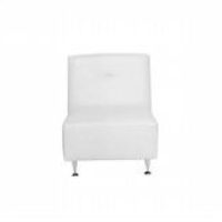 Avery Armless Chair White