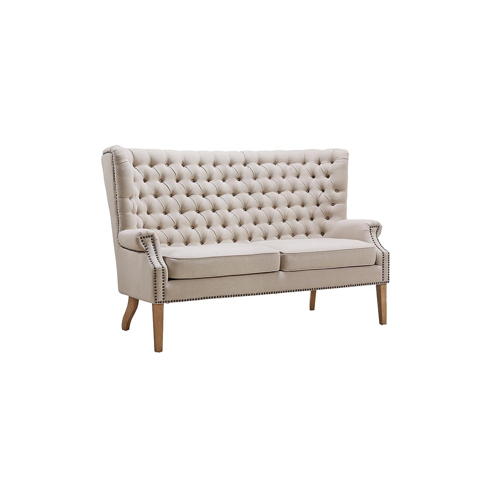 Benches Rental Luxury Furniture Los Angeles   Brigitte Banquette Bench Beige 1000x1000 