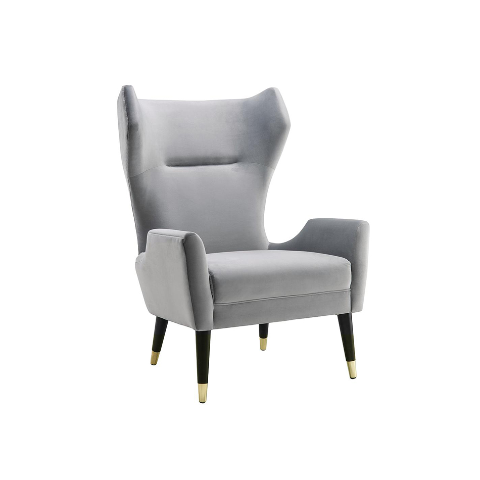 Jerry Grey Velvet Chair Lux Lounge Efr 888 247 4411