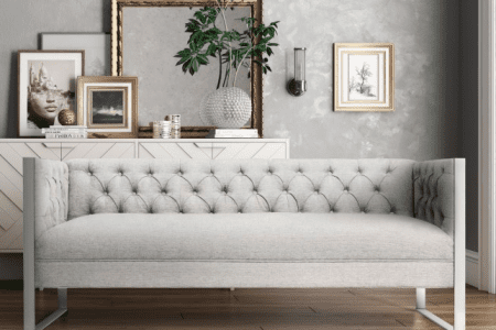 Sophia Light Grey Sofa • Lux Lounge EFR (888) 247-4411