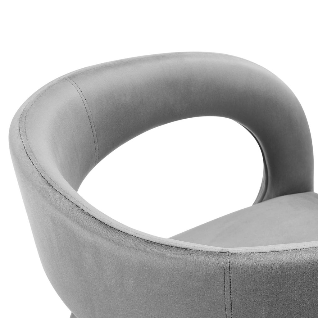 Nataliá Dining Chair (Gray) Lux Lounge EFR (888) 2474411